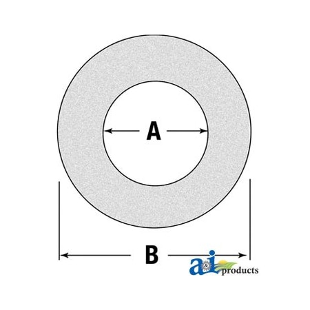 Friction Disc/Clutch Lining, 4.8 O.D., 2.64 I.D. 4 X4 X0.2